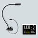 IS Series 1.00 watt Black Gooseneck Task Light Portable Light, with US Power Supply